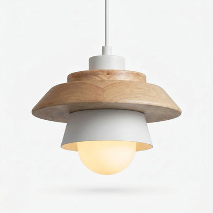 Scandinavian-Style Wooden Pendant Lamp -  Nordalux