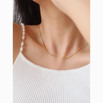 Schlangenkette Aus Silber - SnakeGold