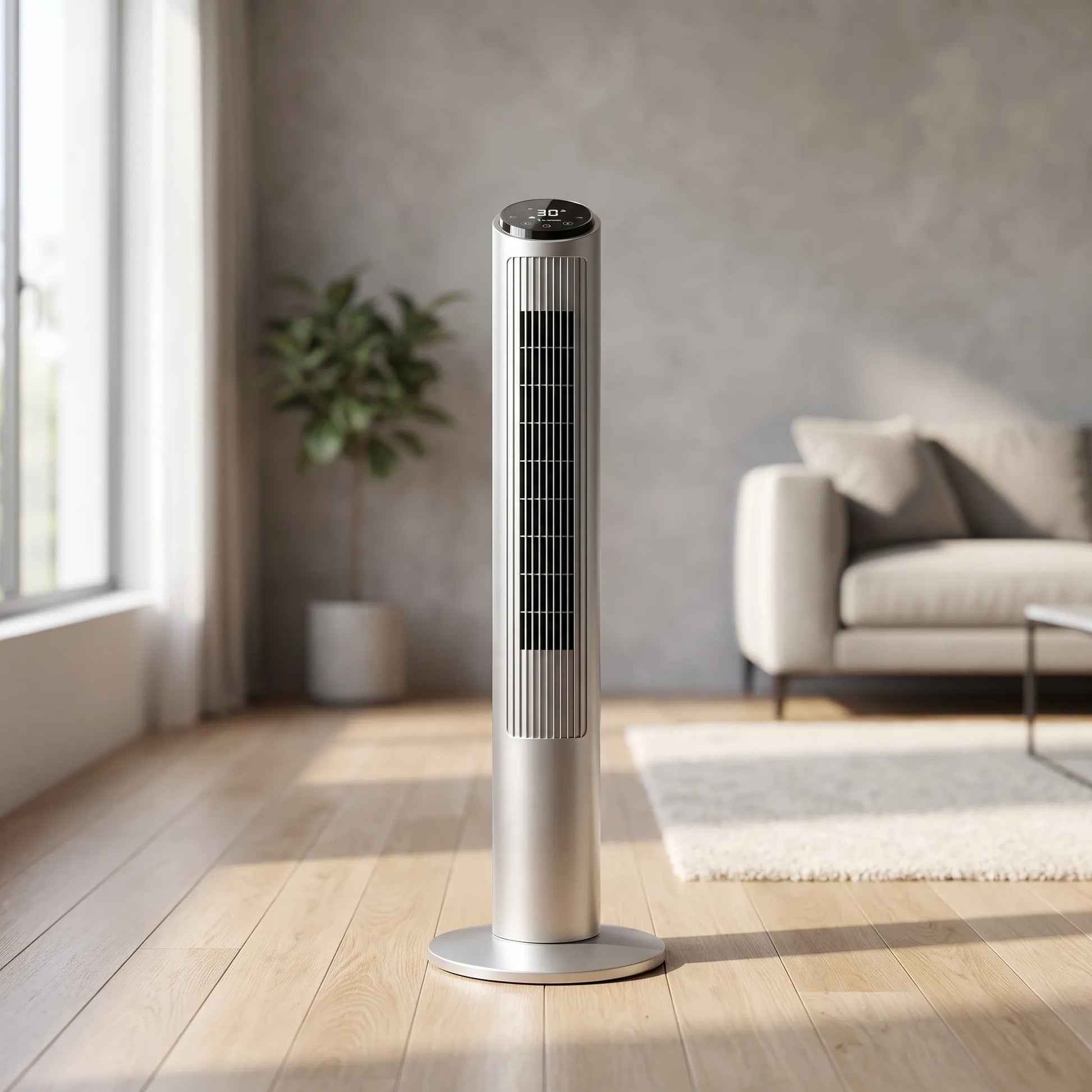 Schlanker Leiser Rotorloser Turmventilator - Aerovex