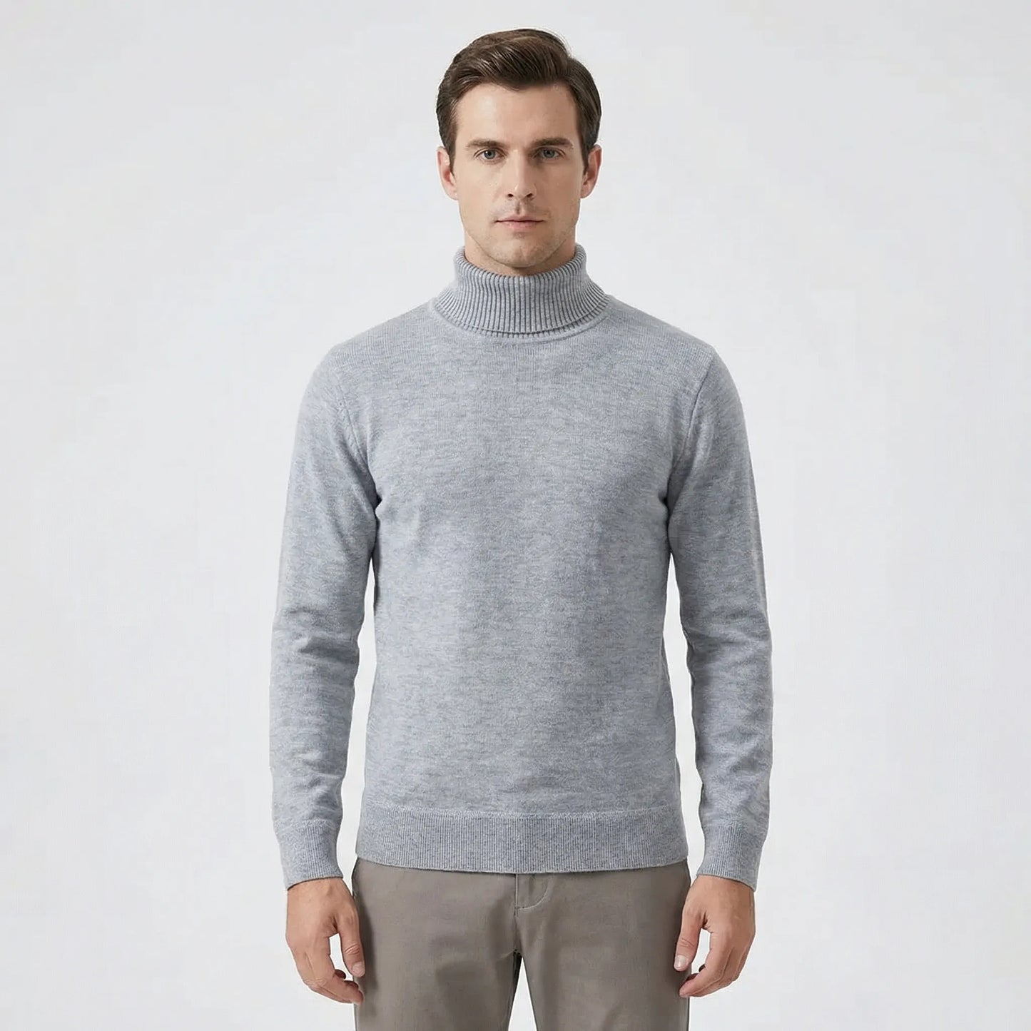 Schmal Geschnittener Rollkragen Sweater - Toni