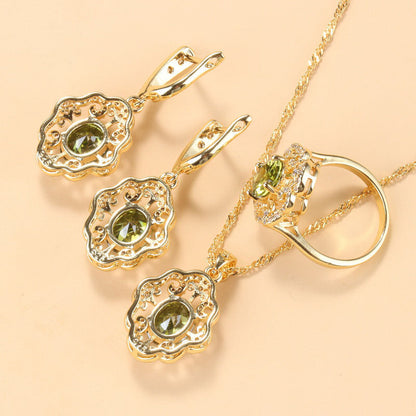 Schmuckset Mit Zirkonia - GlamourEssence