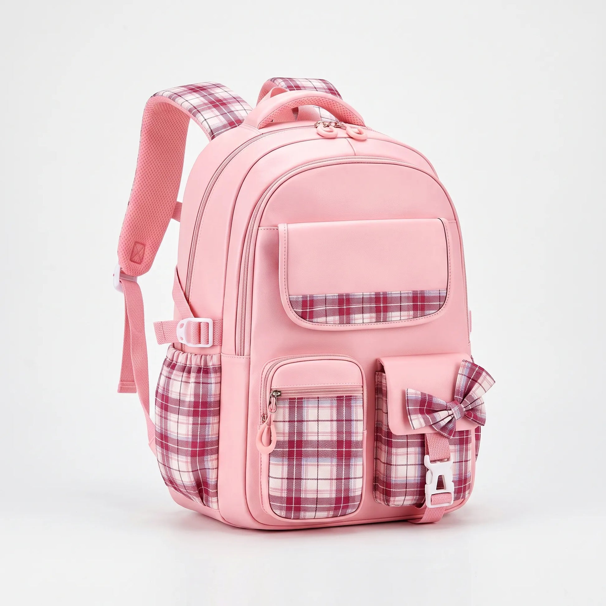Schulrucksack Grundschule Mit Karomuster - Pledra