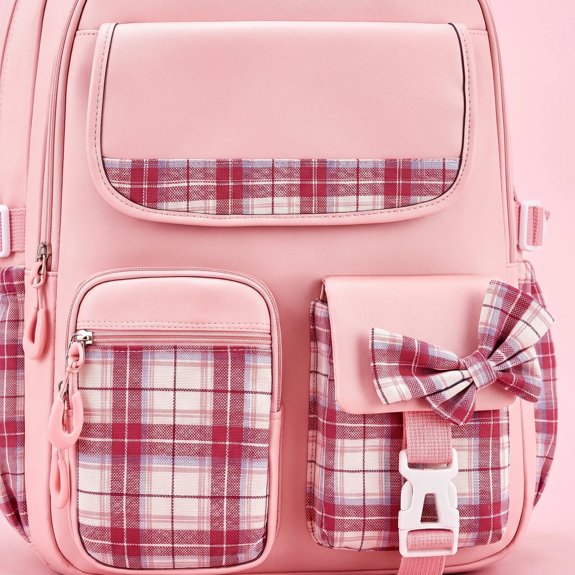 Schulrucksack Grundschule Mit Karomuster - Pledra