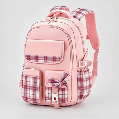 Schulrucksack Grundschule Mit Karomuster - Pledra