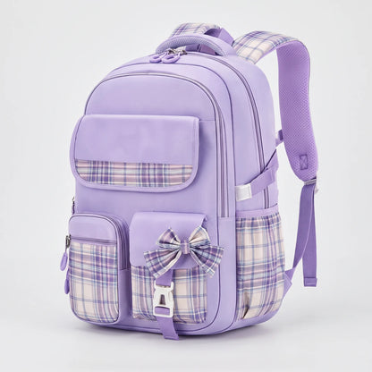 Schulrucksack Grundschule Mit Karomuster - Pledra