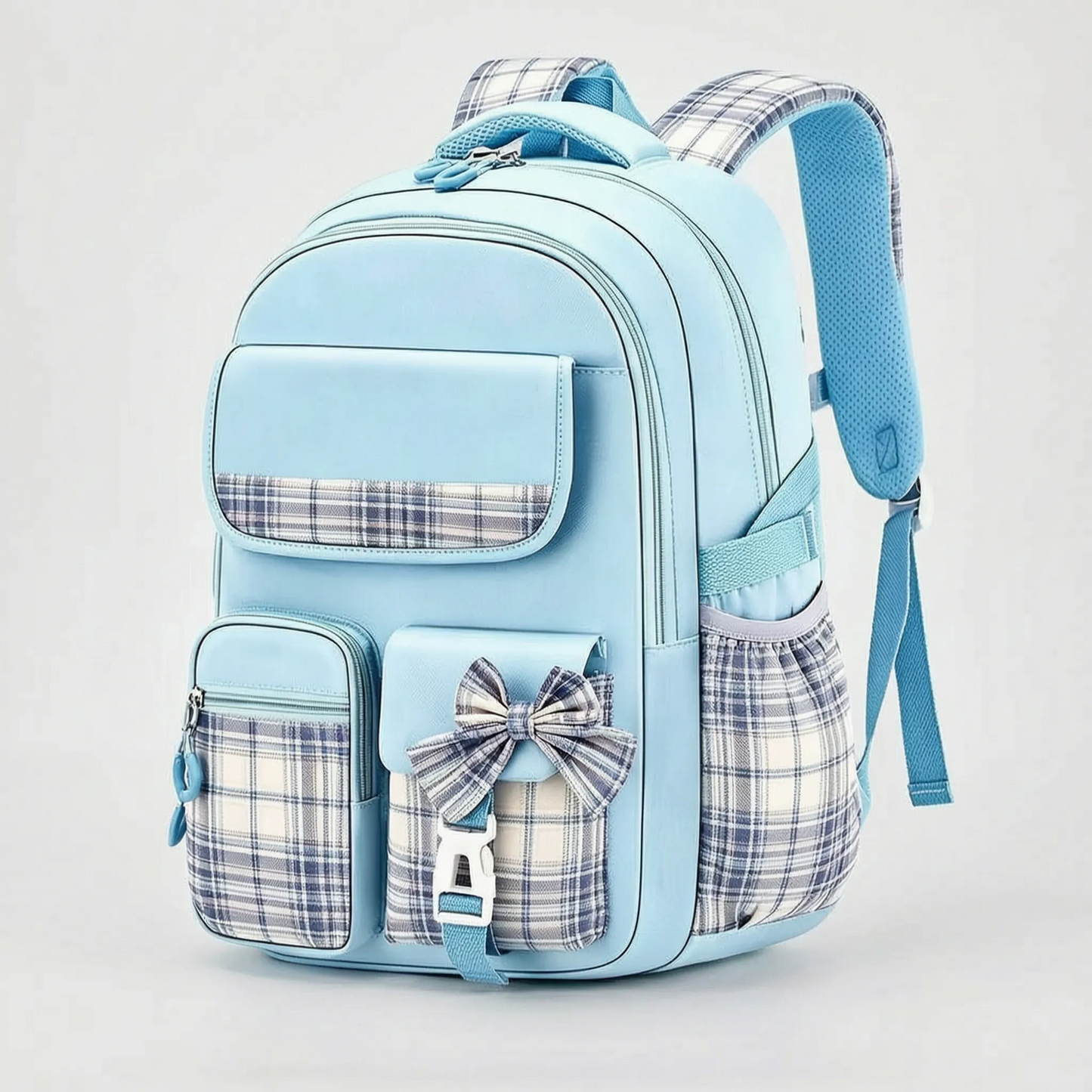Schulrucksack Grundschule Mit Karomuster - Pledra