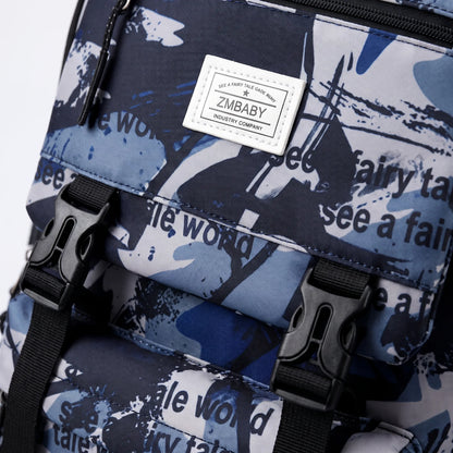 Schulrucksack Mit Abstraktem Print - Scholum