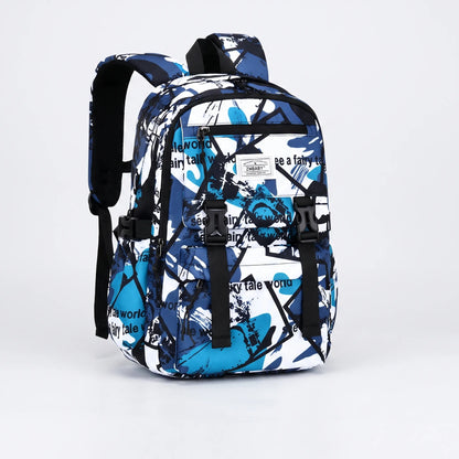 Schulrucksack Mit Abstraktem Print - Scholum