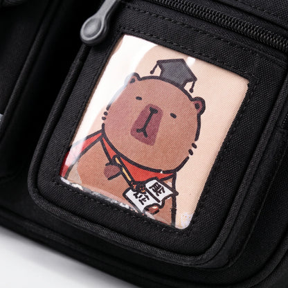 Schulrucksack Mit Capybara-Motiv Und Vielen Fächern - Viyora