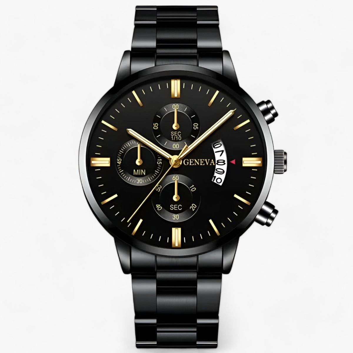 Schwarze Titanstahl Uhr - TitanTime