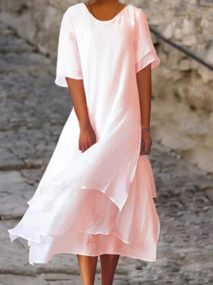 Baumwoll-Leinen-Sommerkleid – Noémie