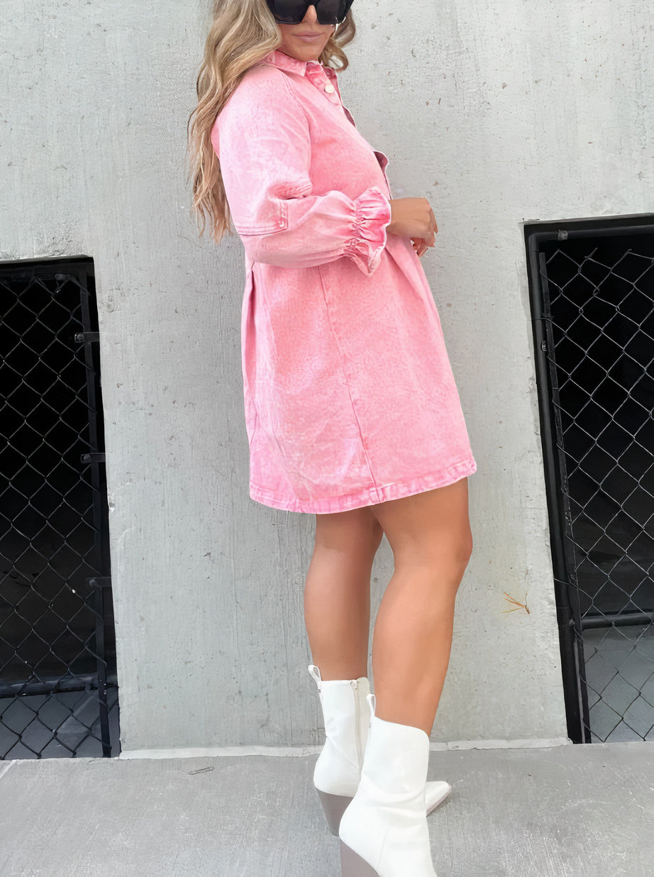 Denimkleid mit langen Ärmeln – Rivka