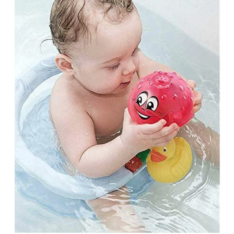 Badewannen-Spielball mit Lichteffekten, Fontäne und Fahrfunktion für Kinder