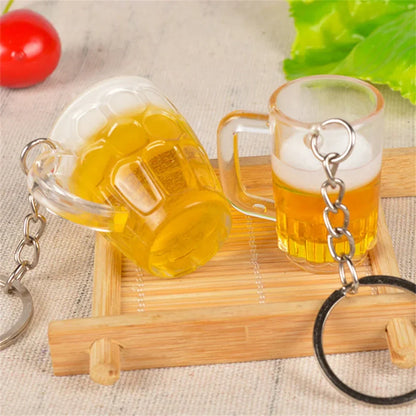 Bierglas Schlüsselanhänger Set – ProstGlück Oktoberfest 2025 (4er-Set)
