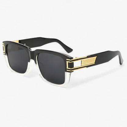 Vintage Sonnenbrille mit Eckigem Rahmen & Tropfendetail – Elvoir