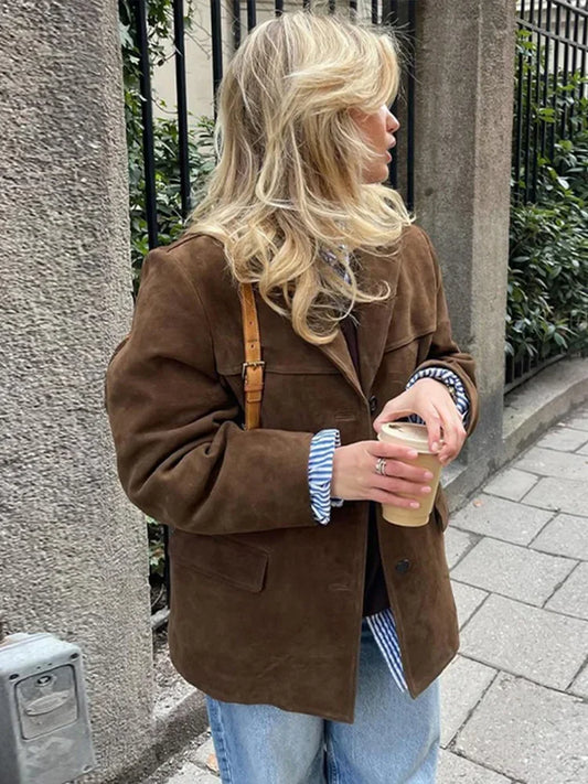 Trendy Wollmantel für Damen - Anna