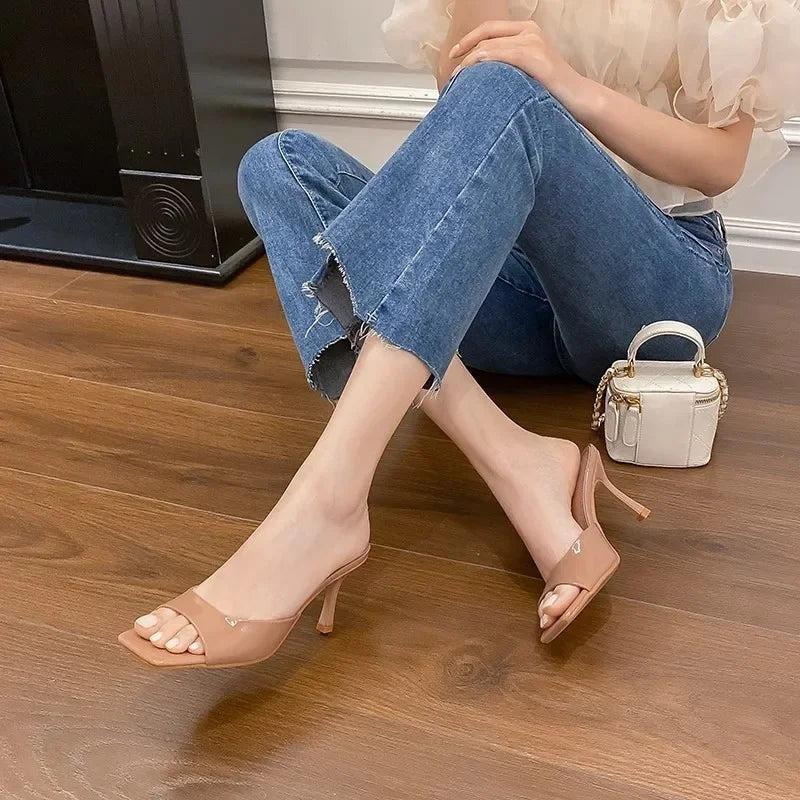 Offene Absatz-Mules Damen – Mirella