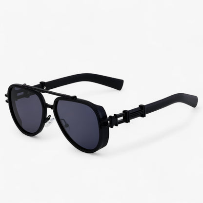 Oversized Steampunk-Sonnenbrille mit Polarisierten Gläsern – Arclight