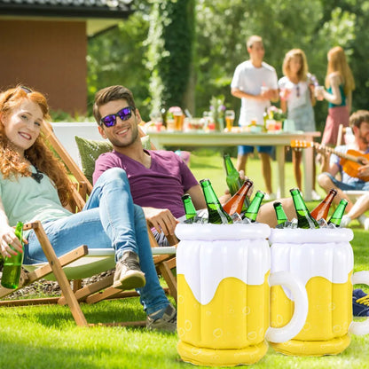 Aufblasbare Bierkühler 1/2 Stück – BierKrug Kühlspaß Oktoberfest 2025