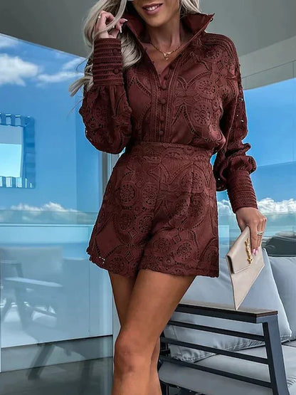 Zweiteiliges Spitzen-Set Damen für den Sommer – Mira