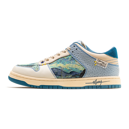 Künstlerische Unisex Sneakers mit Sternennacht-Design & Komfortsohle – Lior