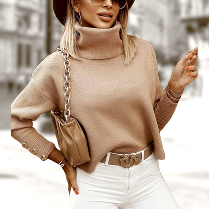 Geknöpfte Damen Coltrui mit Stilvollem Detail – Elena