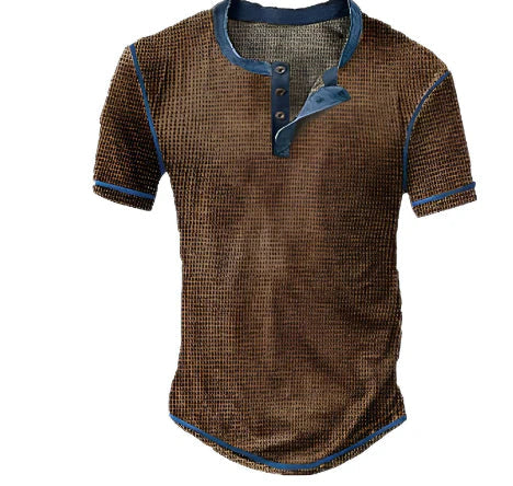 Short Sleeve Henley T-Shirt - Danny