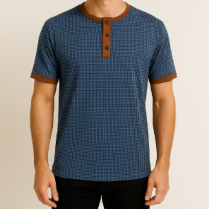 Short Sleeve Henley T-Shirt - Danny