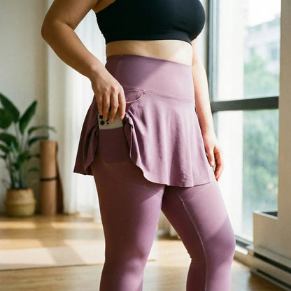 Skort Leggings Mit Hoher Taille - Lydia