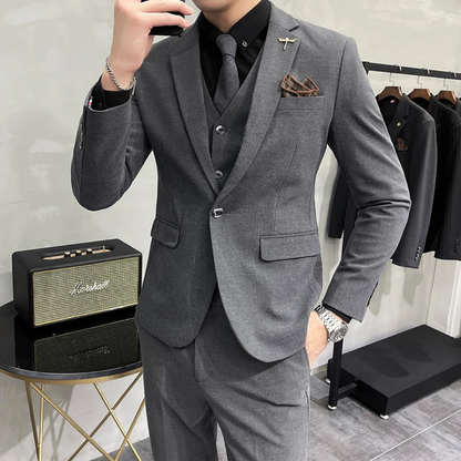 Slim-Fit Dreiteiler - Merlin
