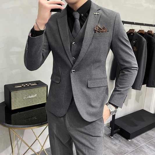 Slim-Fit Dreiteiler - Merlin