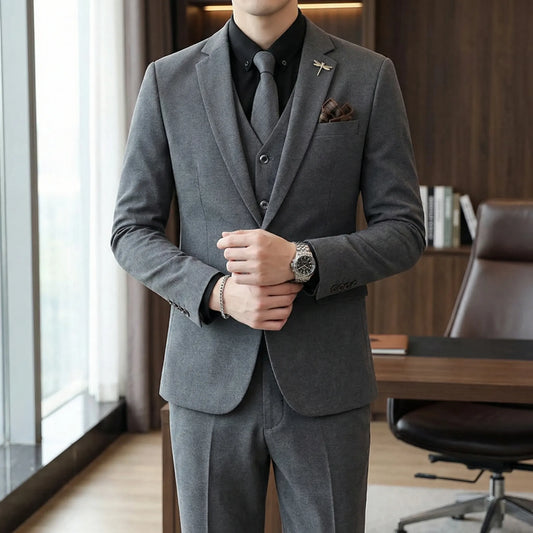 Slim-Fit Dreiteiler - Merlin