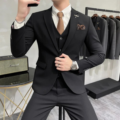 Slim-Fit Dreiteiler - Merlin