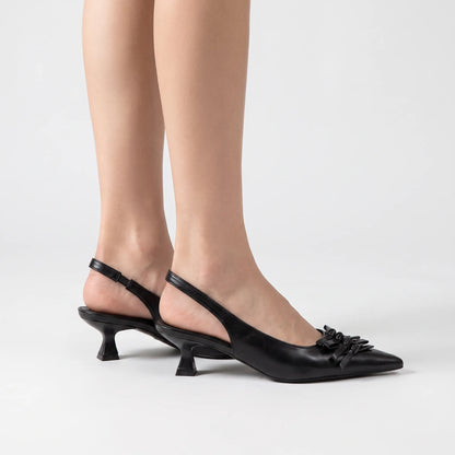 Slingbacks Kitten Heel Mit Spitzer Kappe - Kristina