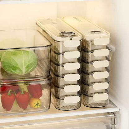 Stapelfähige Frischhaltebox mit Deckel – FridgeStack