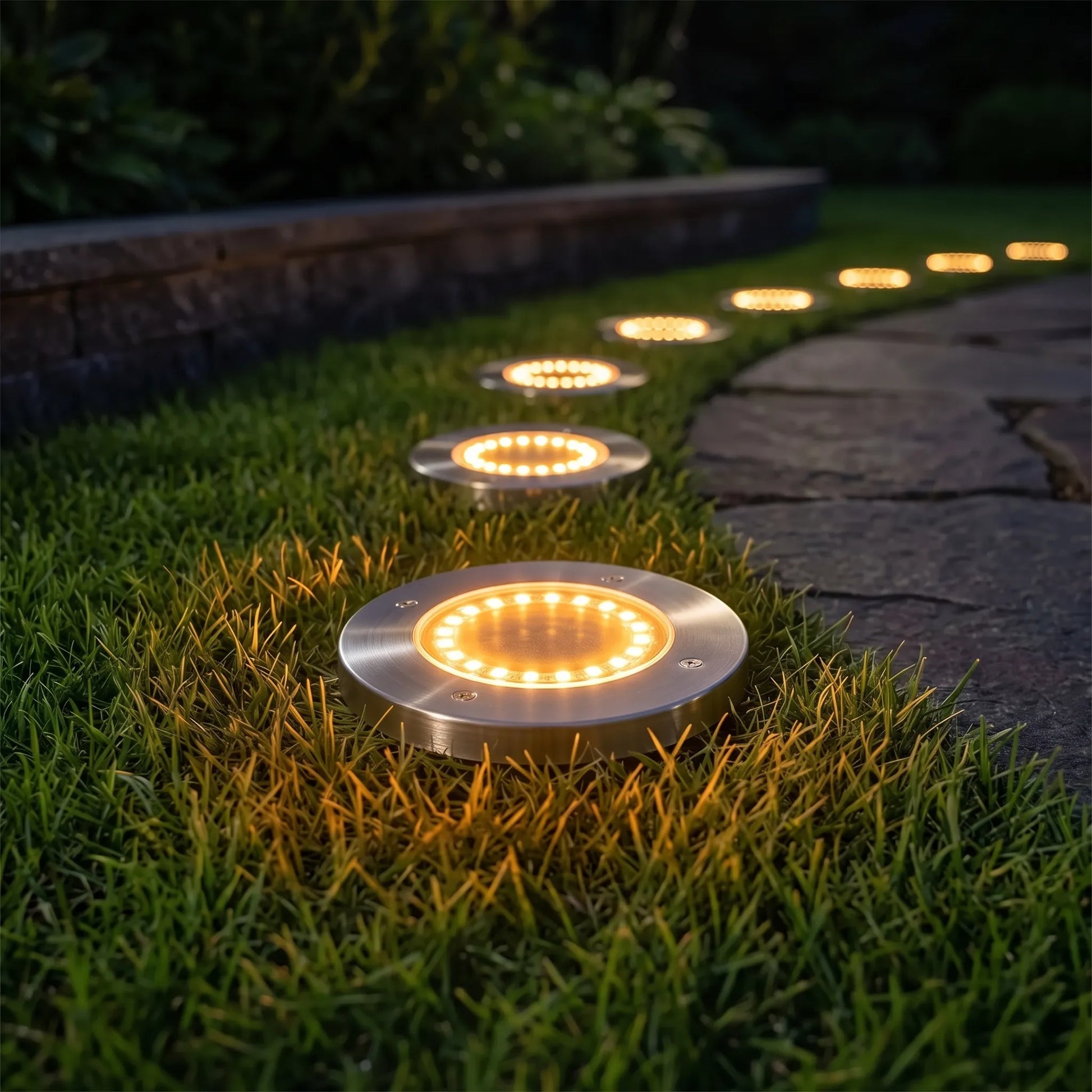 Solarbodenleuchten Für Den Garten - Lumidisk