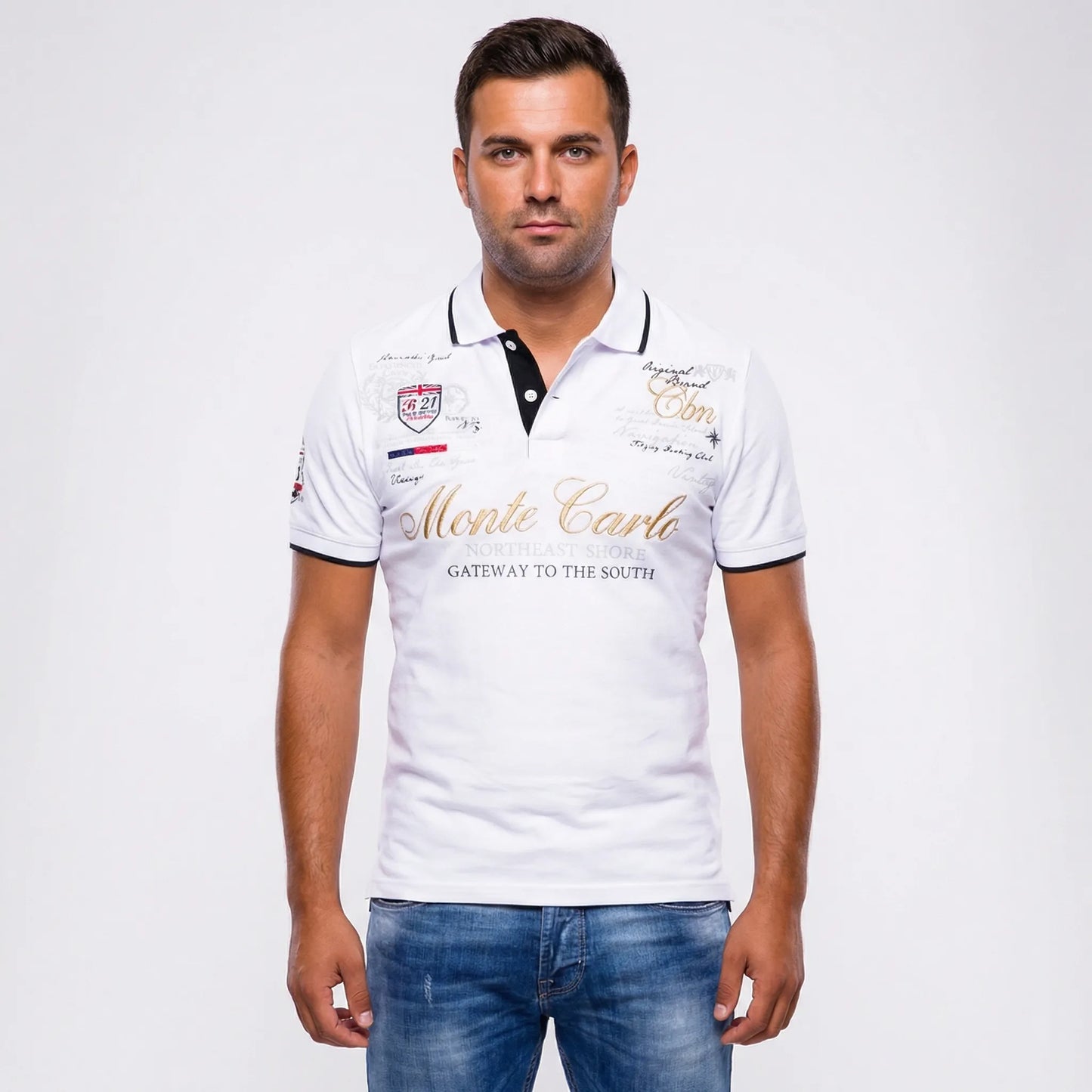 Sportief-Elegante Polo Met Kraag - Blake