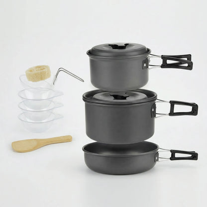 Stapelbares Outdoor-Kochset -  Campouri