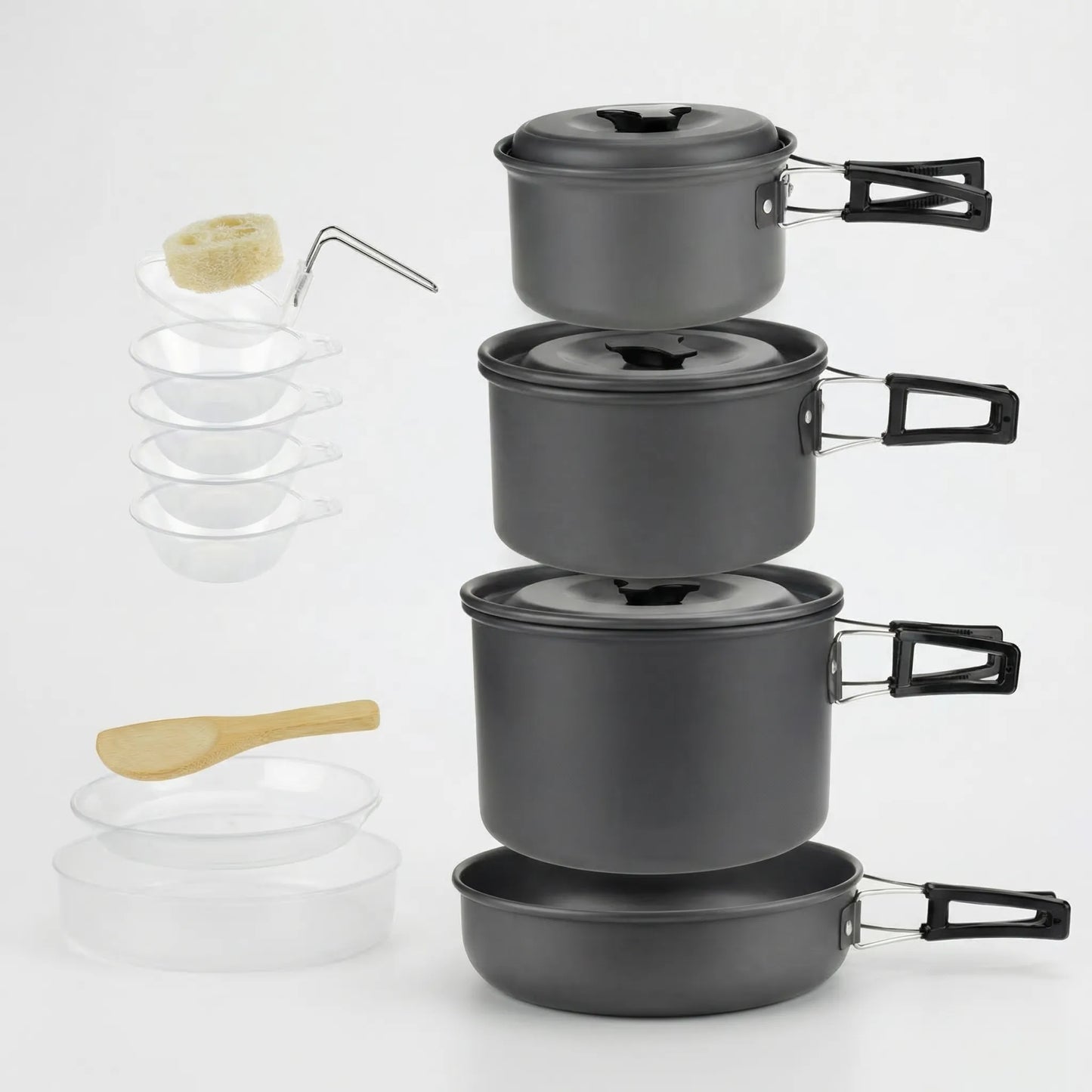 Stapelbares Outdoor-Kochset -  Campouri
