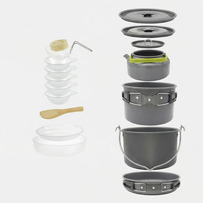 Stapelbares Outdoor-Kochset -  Campouri
