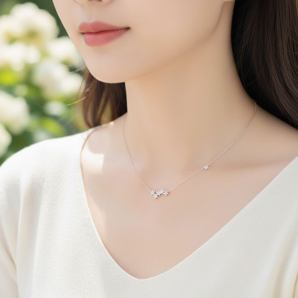 Sterling Silber Halskette - GalaxyChain