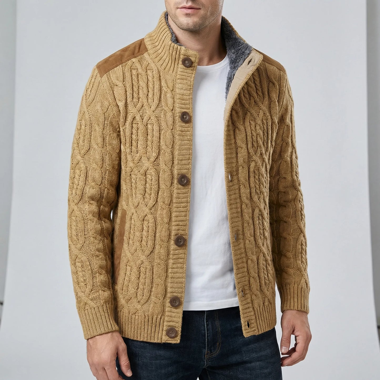 Strickjacke Mit Knopfleiste Vorne - Mats