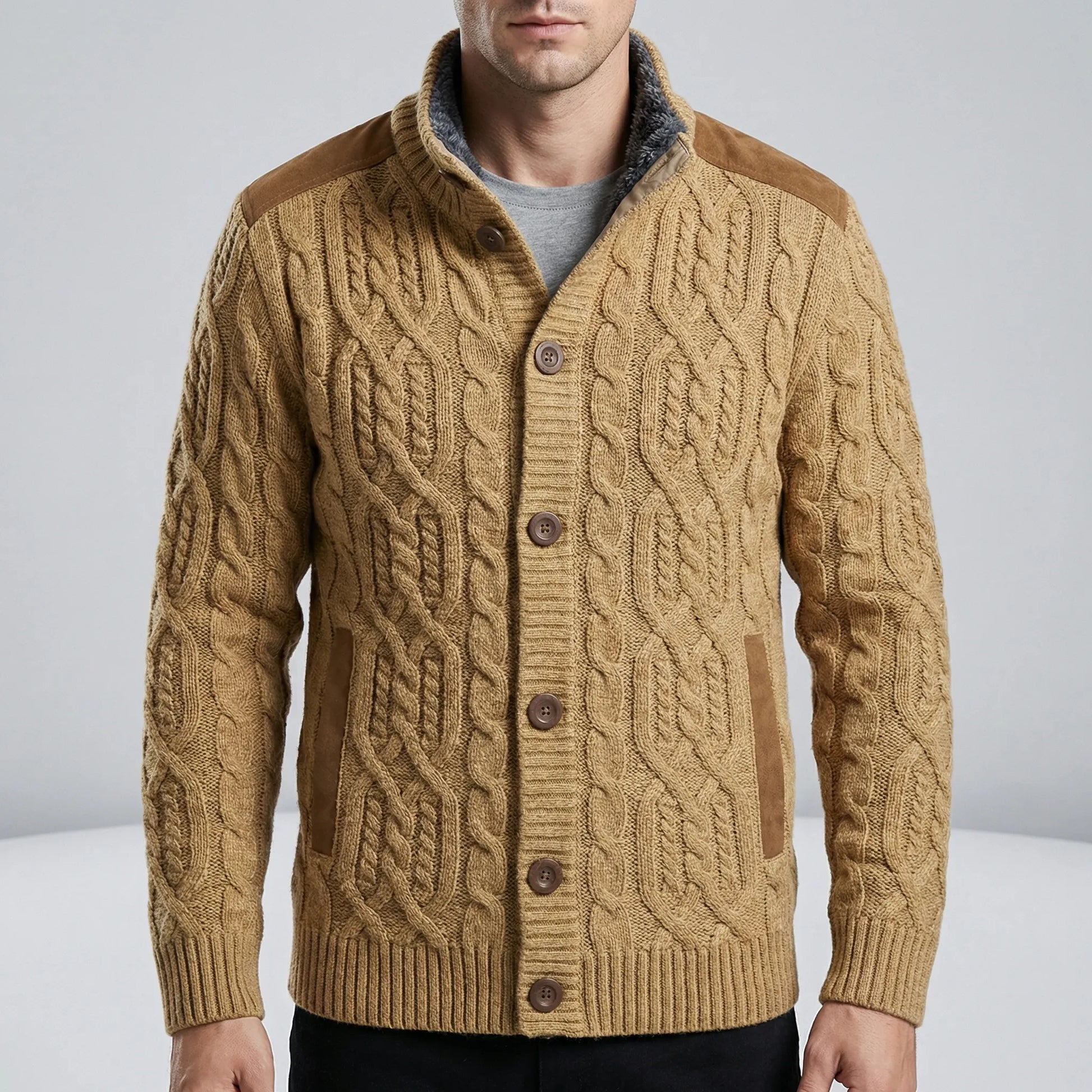 Strickjacke Mit Knopfleiste Vorne - Mats