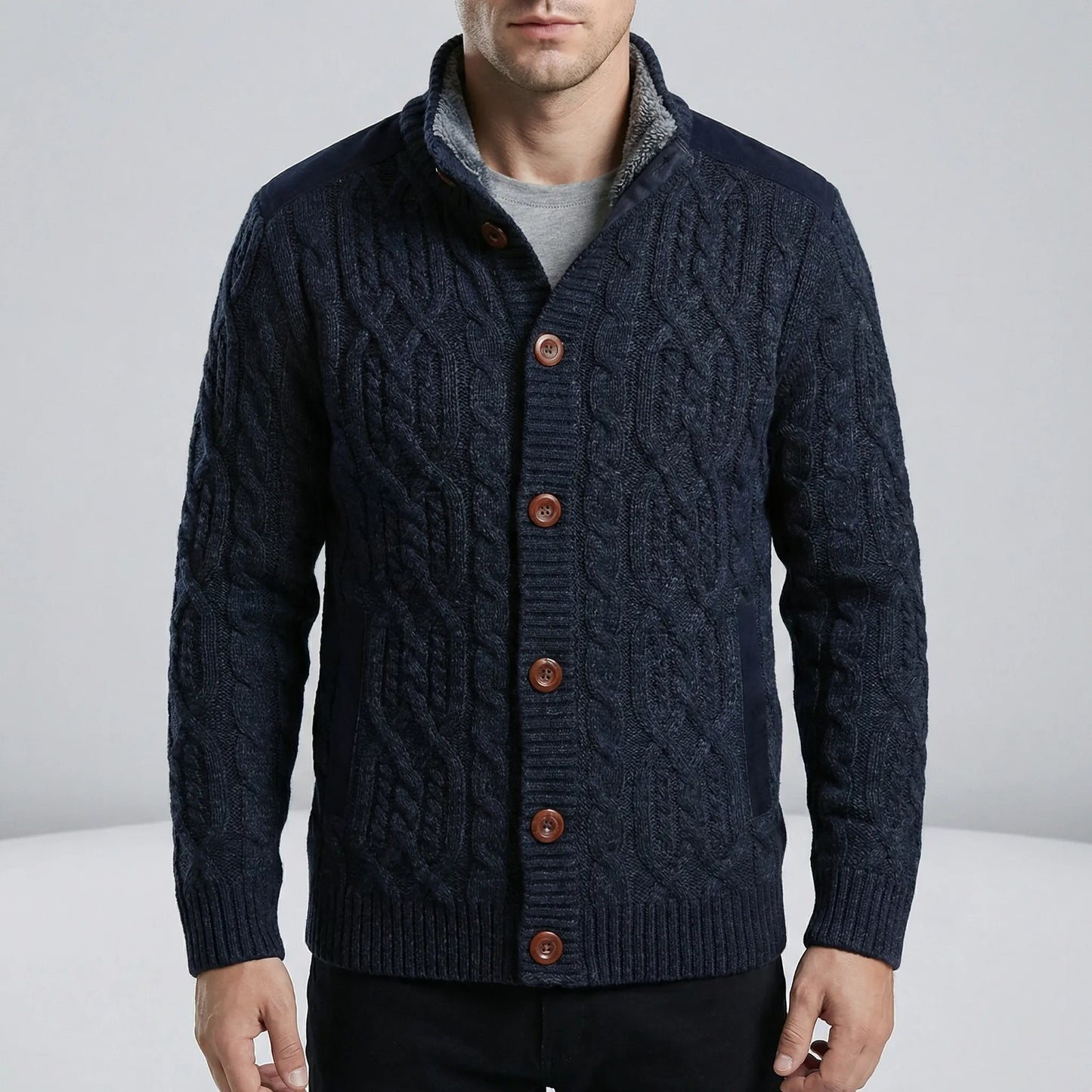 Strickjacke Mit Knopfleiste Vorne - Mats