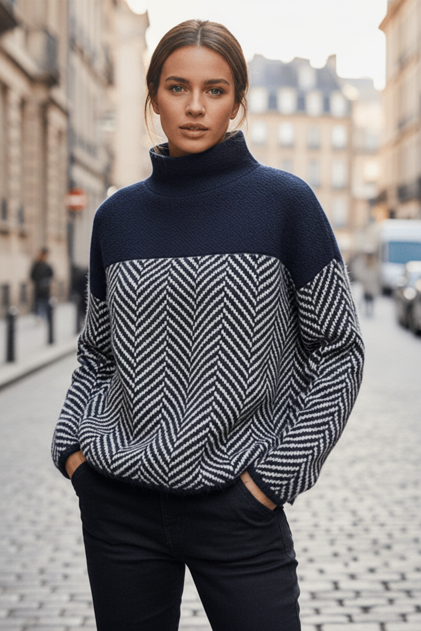 Strickpullover Mit Stehkragen - Felina