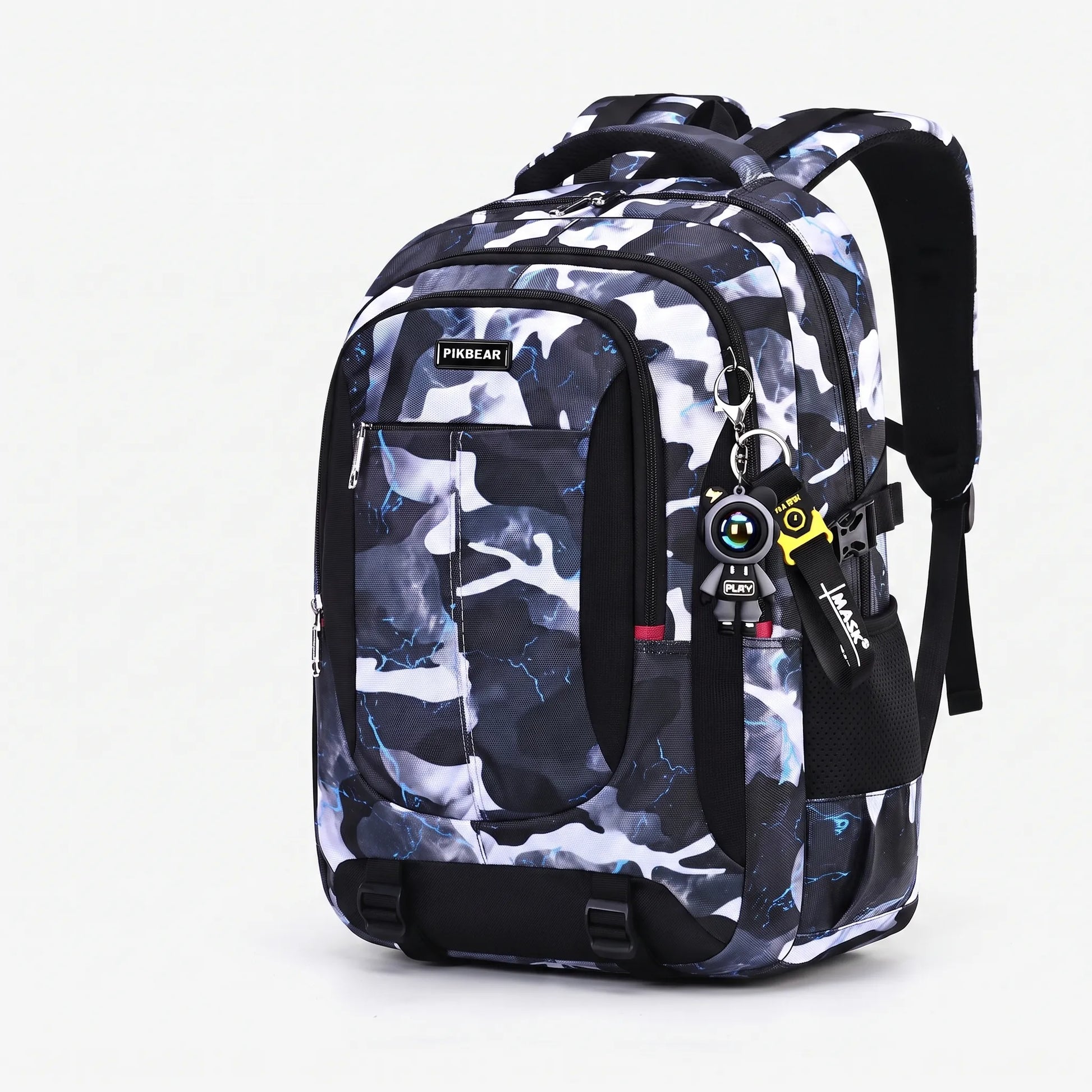Strukturierter Multi-Fächer-Schulrucksack - Zenthos