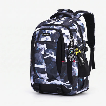 Strukturierter Multi-Fächer-Schulrucksack - Zenthos