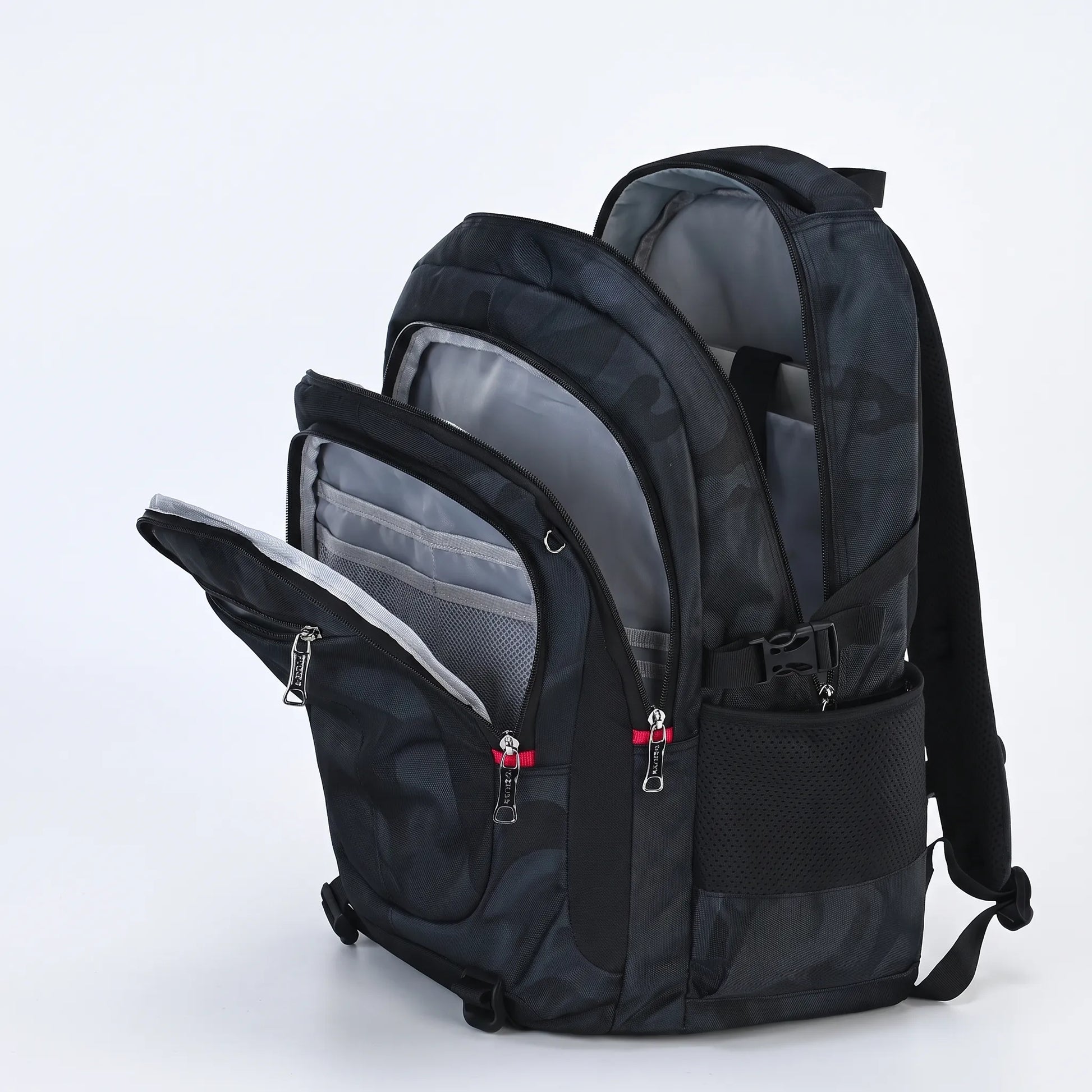 Strukturierter Multi-Fächer-Schulrucksack - Zenthos