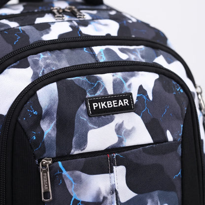Strukturierter Multi-Fächer-Schulrucksack - Zenthos