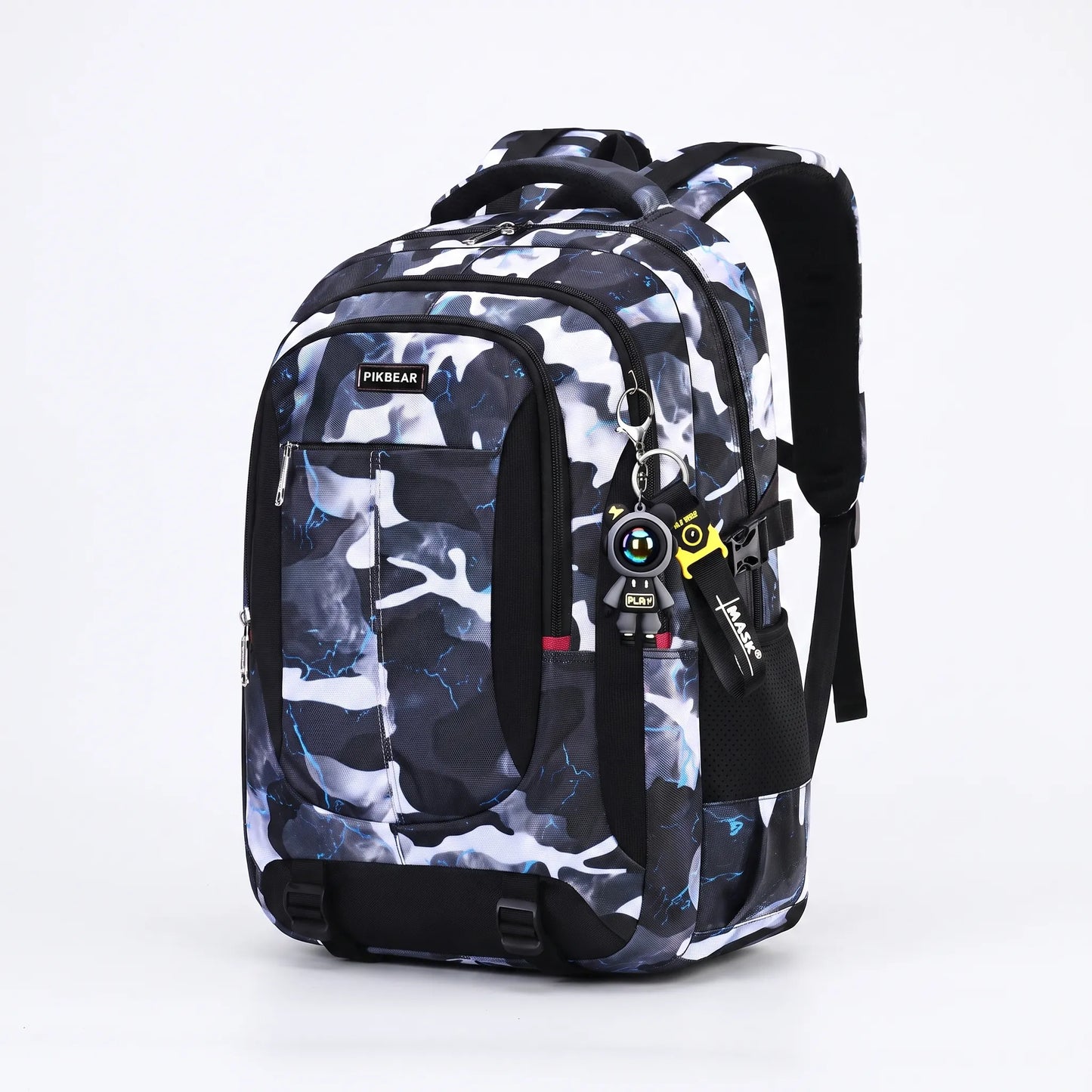 Strukturierter Multi-Fächer-Schulrucksack - Zenthos